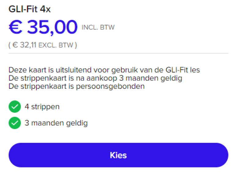 Strippenkaart 4x